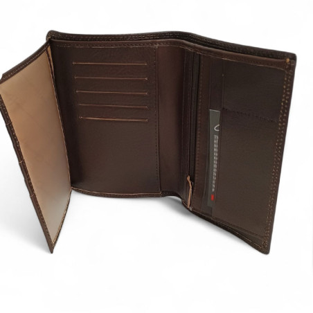 Portefeuille Gérard Henon 3117 Canyon marron chocolat ouvert 1
