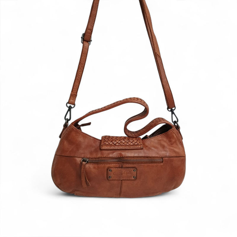 Sac besace baguette épaule CONTI 4203791 cognac dos