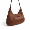Sac épaule cuir KATANA marron dos