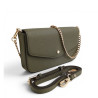 Pourchet pochette aménagée cuir grainé 78130 kaki face