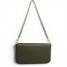 Pourchet pochette aménagée cuir grainé 78130 kaki dos