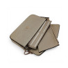 Pourchet pochette aménagée cuir grainé 78130 doré ouvert