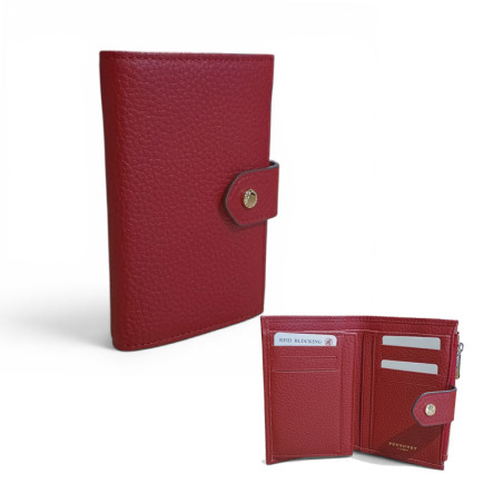 Portefeuille dame Pourchet ligne CLUB 78111 ROUGE duo