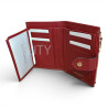 Portefeuille dame Pourchet ligne CLUB 78111 ROUGE ouvert