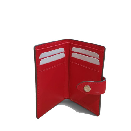 pourchet etui cartes WAVES rouge ouvert
