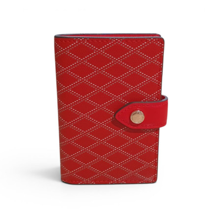 Pourchet etui cartes WAVES Rouge Duo