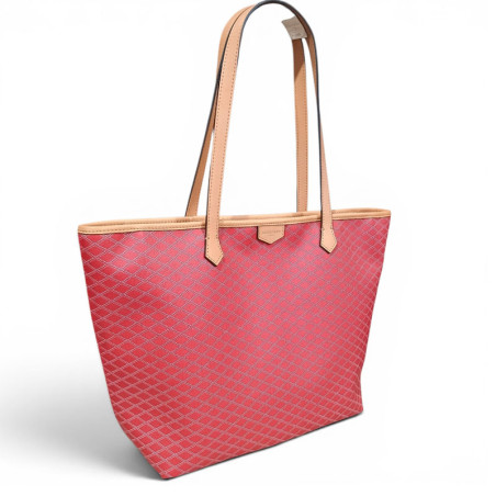 POURCHET Grand Sac épaule WAVES rouge face