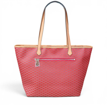 POURCHET Grand Sac épaule WAVES rouge dos