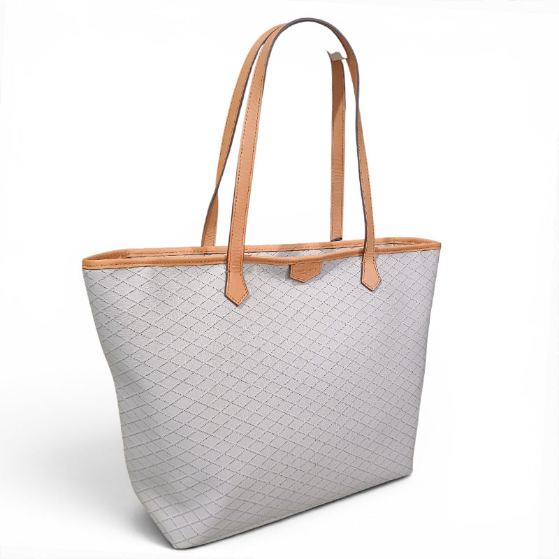 POURCHET Grand Sac épaule WAVES beige face