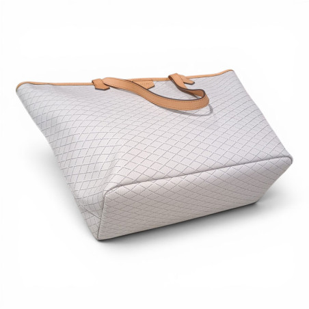 POURCHET Grand Sac épaule WAVES beige fond