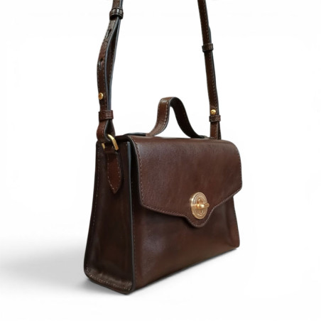THE BRIDGE Sac rétro 045206 marron chocolat profil