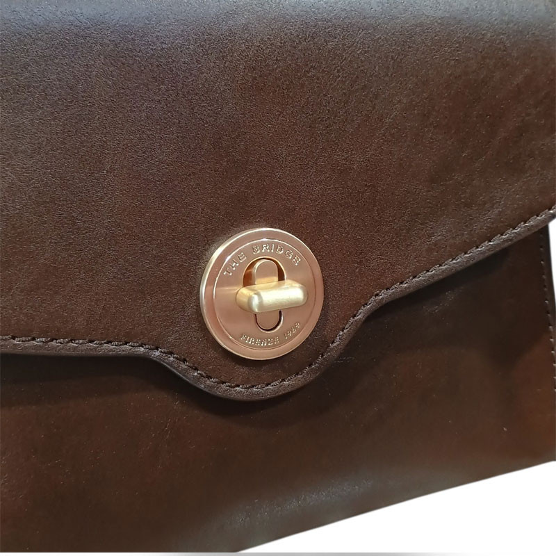 THE BRIDGE Sac rétro 045206 marron chocolat détail