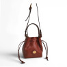 Sac seau cuir THE BRIDGE 043206 marron face