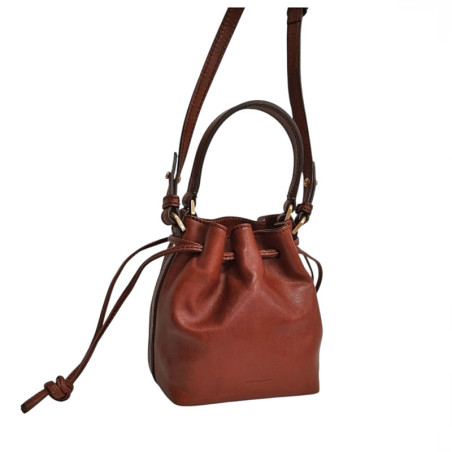 Sac seau cuir THE BRIDGE 043206 marron dos