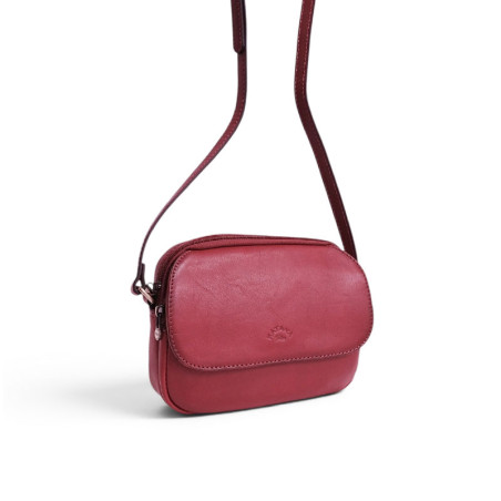 Sac dame KATANA cuir trotteur éclair 32561 rouge face