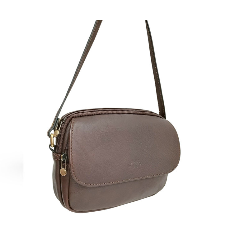 Sac dame KATANA cuir trotteur éclair 32561 choco face