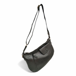 KAT52321 Sac porté en bandoulière noir face
