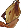 KAT52321 Sac porté en bandoulière cognac ouvert