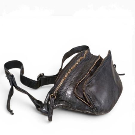 Sac banane cuir CONTI 4205159 noir detail
