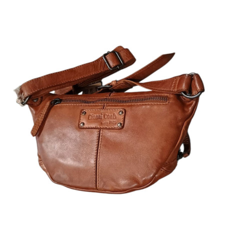 Sac banane cuir CONTI 4205159 cognac dos