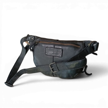 Sac banane cuir CONTI 4205159 noir dos