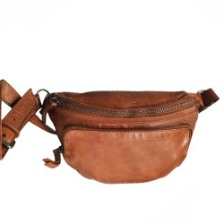 Sac banane cuir CONTI 4205159 cognac face