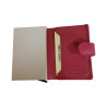 CON4317108 Etui cartes G.CONTI automatique fuchsia ouvert