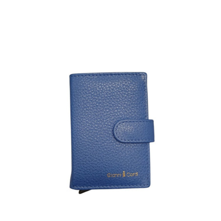 CON4317108 Etui cartes G.CONTI automatique bleu face