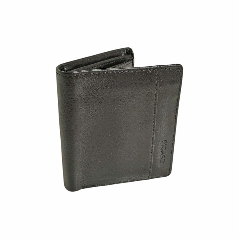 Portefeuille compact 5942 Picard Buddy noir face