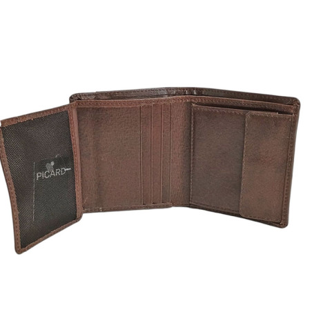 Portefeuille compact 5942 Picard Buddy café ouvert