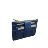 Etui 6 cartes sécurisées rfid CONTI bleu face