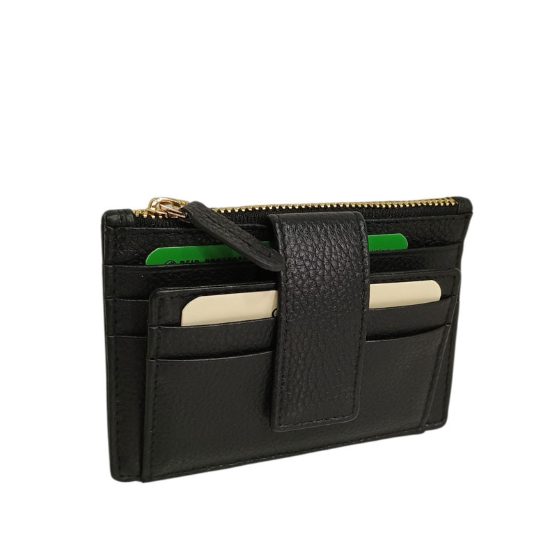 Etui 6 cartes sécurisées rfid CONTI noir face