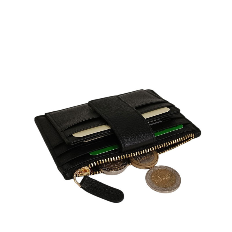 Etui 6 cartes sécurisées rfid CONTI noir monnaie