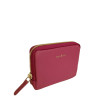 Porte monnaie cuir emplacement 2 cartes conti 4318191 fushia face