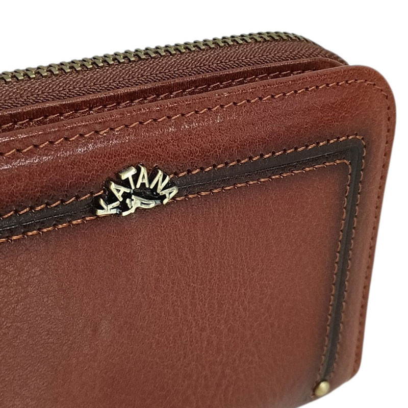 Katana portefeuille cuir 388052 marron detail
