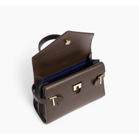 Sac Emilie Le Tanneur double rabat ARABICA ouvert