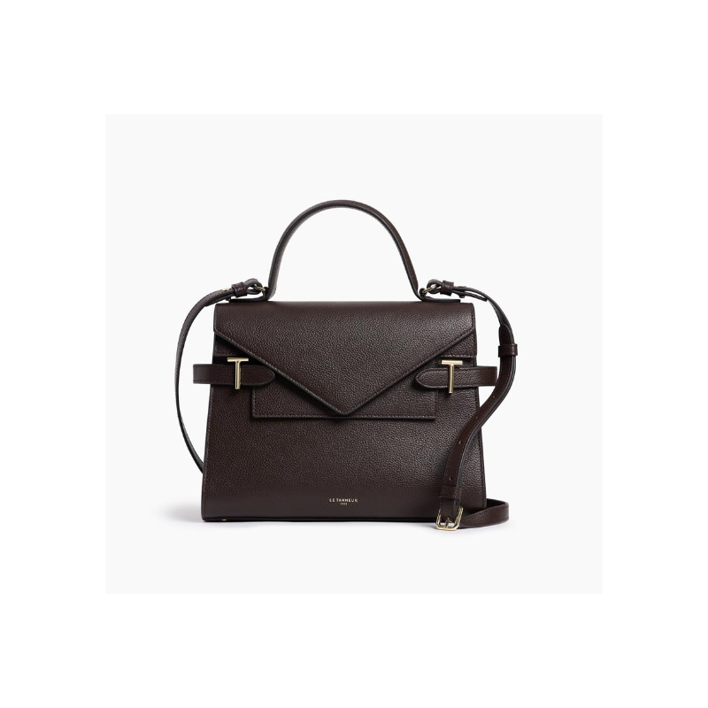 LE TANNEUR Sac EMILIE double rabat 1014 ARABICA face