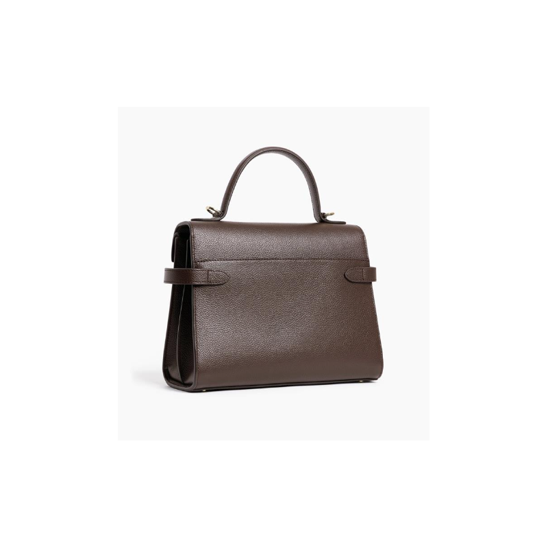 LE TANNEUR Sac EMILIE double rabat 1014 ARABICA dos