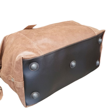 sac de voyage cuir Arthur aston 62-1069 COGNAC fond