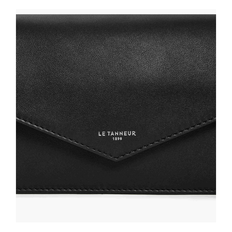Le Tanneur pochette aménagée PAULETTE TANTETT3C00 noir détail