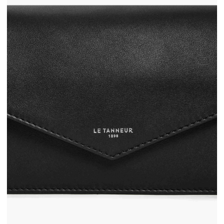 Le Tanneur pochette aménagée PAULETTE TANTETT3C00 noir détail