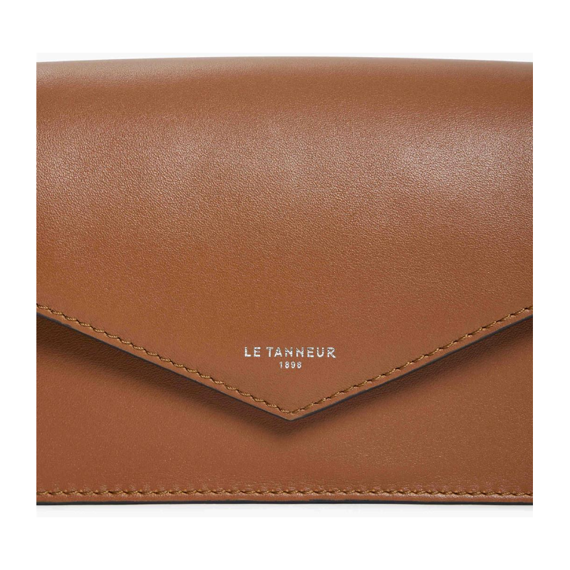 Le Tanneur pochette aménagée PAULETTE TANTETT3C00 tan détail