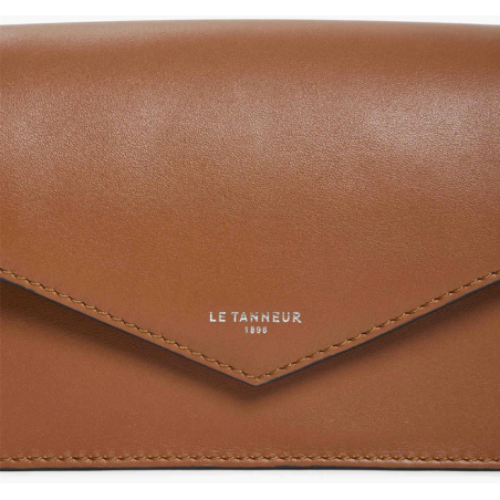 Le Tanneur pochette aménagée PAULETTE TANTETT3C00 tan détail
