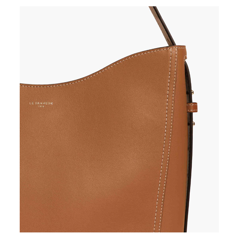 LE TANNEUR Grande besace HOBO TANTLES1410 tan détail