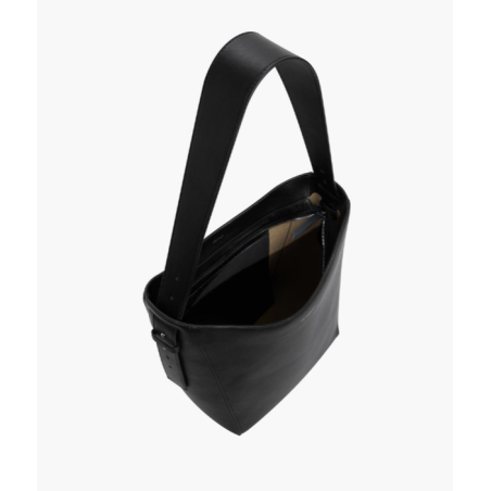 LE TANNEUR Grande besace HOBO TANTLES1410 noir ouvert