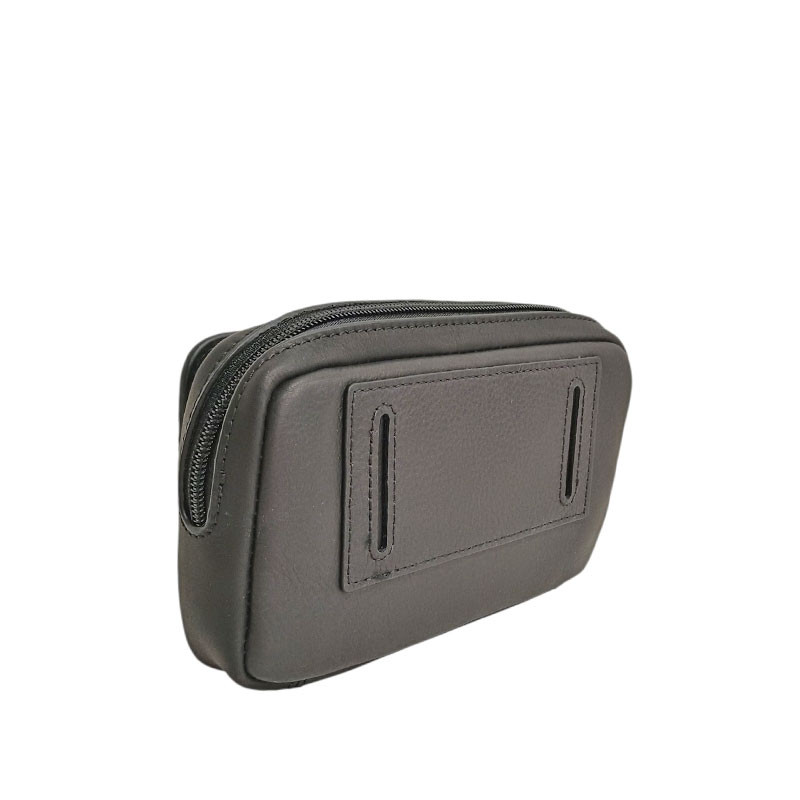 Grande poche ceinture cuir DANNY noir  2602-10 dos