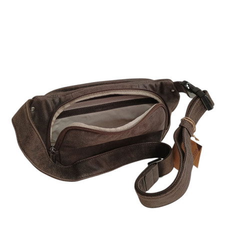 Sac de poitrine homme Achille  chataigne 2609-01 ouvert dos