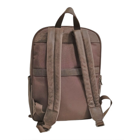 Sac de poitrine homme Achille  chataigne  dos toile