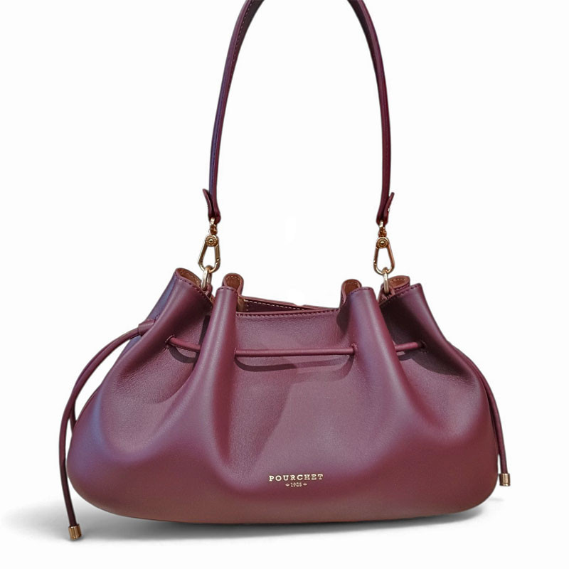 Sac Pourchet FLORIN 26003 bordeaux face
