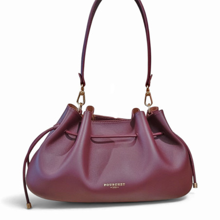 Sac Pourchet FLORIN 26003 bordeaux face